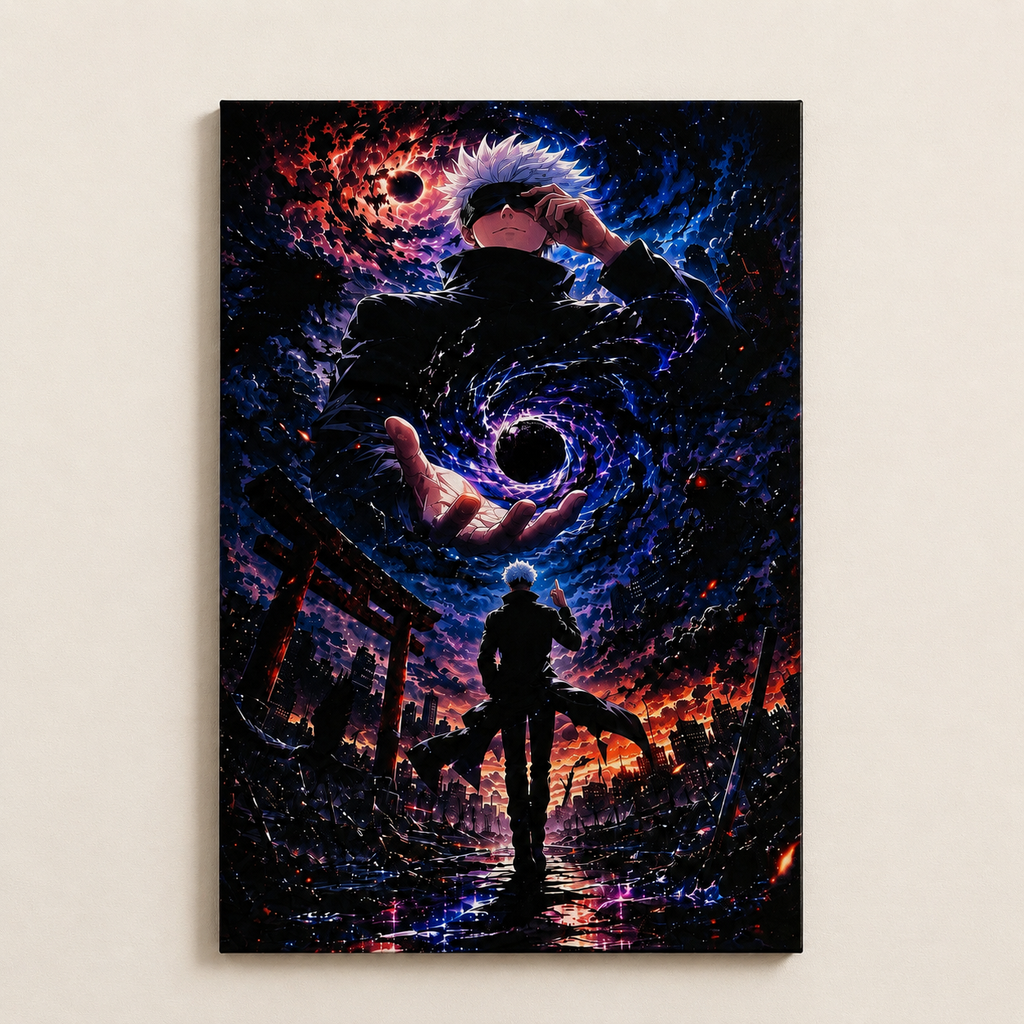 Anime Resin Wall Art – Premium Epoxy Frame 12.5” x 18.5”